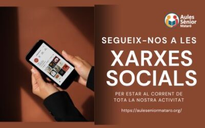 Les Aules Sènior de Mataró entren de ple a les principals xarxes socials