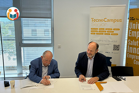 TecnoCampus i les Aules Sènior de Mataró signen un conveni per impulsar activitats formatives adreçades a la gent gran