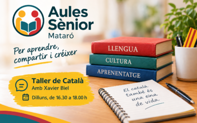 Les Aules Sènior de Mataró reforcen el seu compromís amb el català amb un nou taller i una nova edició del certamen literari